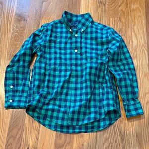 Ralph Lauren Blue and Green Plaid Shirt